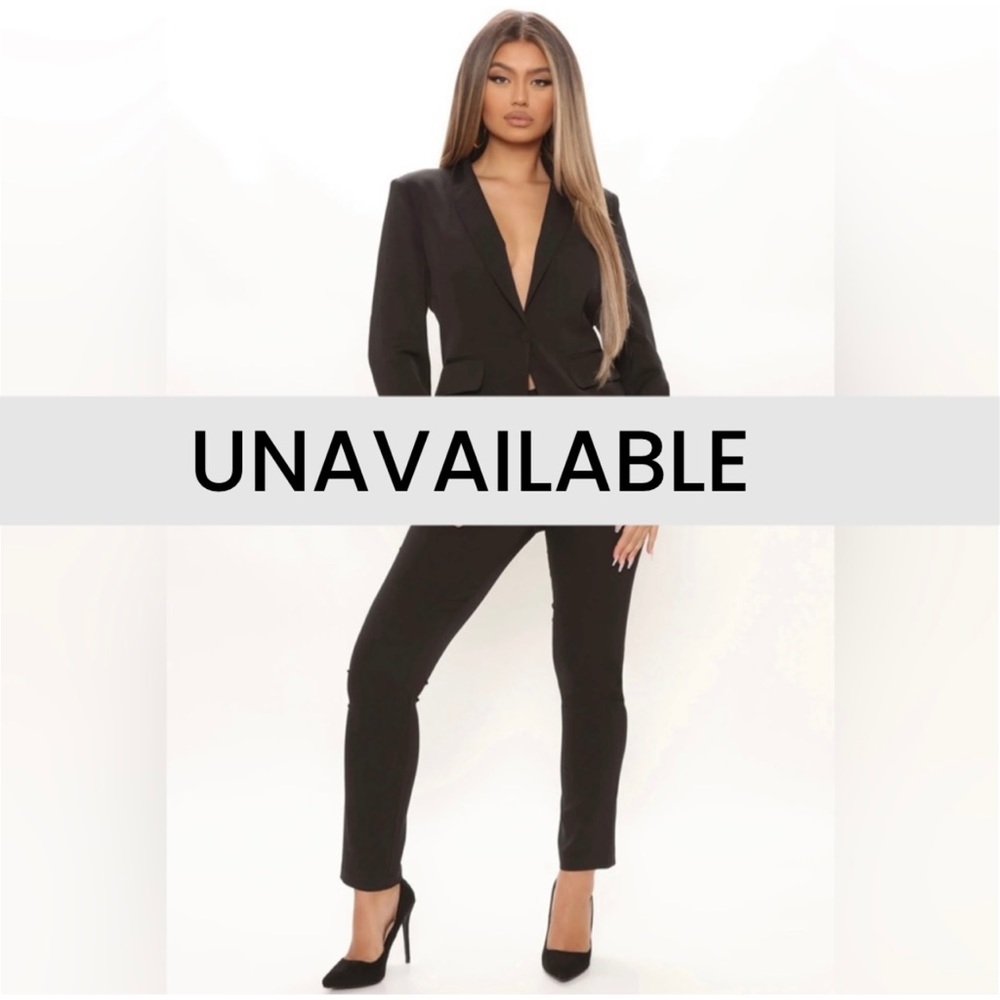 Black Blazer Set